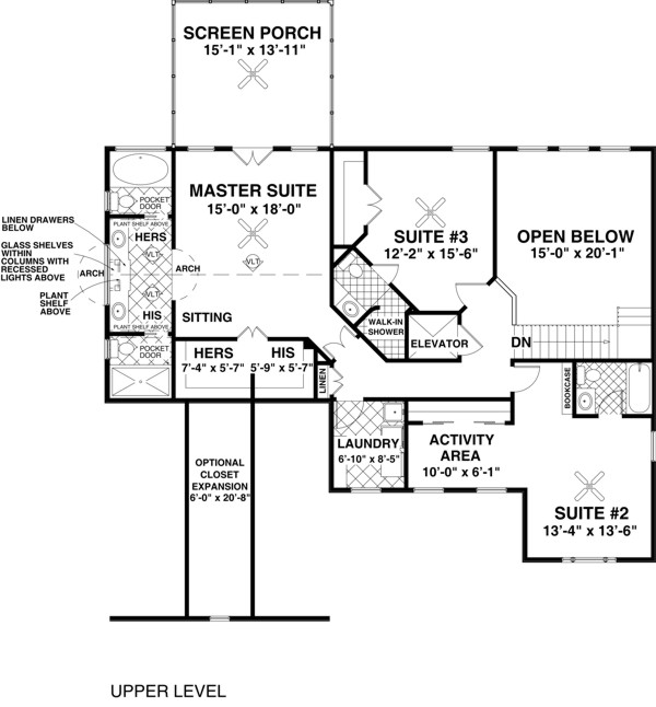 Upper Level Floorplan